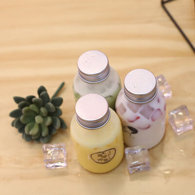 Bottle Susu Teh Medium dengan Tutup Sekrup Fitur anti kebocoran Memastikan kenyamanan dan keselamatan dalam penanganan minuman