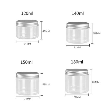 Kontainer Biji Plastik Personalifikasi Kontainer tahan lama yang dapat digunakan kembali yang cocok untuk kemasan kosmetik dan farmasi