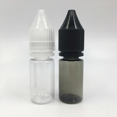 PET Transparan E Liquid Botol Neck Ukuran 18mm Ideal untuk Label Khusus dan Merek Kontainer Jus Vape