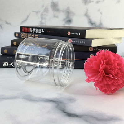 Jar Plastic Jar Container 100 Diameter Featuring Logo Customization Cocok untuk suplemen makanan dan produk kosmetik