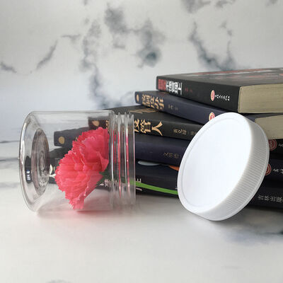 Jar Plastic Jar Container 100 Diameter Featuring Logo Customization Cocok untuk suplemen makanan dan produk kosmetik