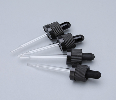 Botol dropper plastik permukaan halus dengan tutup dropper untuk label yang disesuaikan