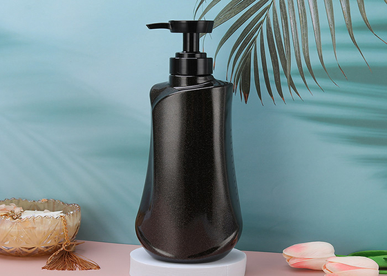 Botol Lotion Plastik PETG 4C Isi Ulang Hitam Dengan Bukti Kebocoran Pompa