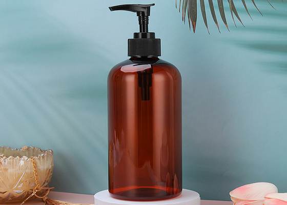 500ml Shampoo Conditioner Body Wash Dispenser Botol Lotion Plastik Bening dengan Pompa