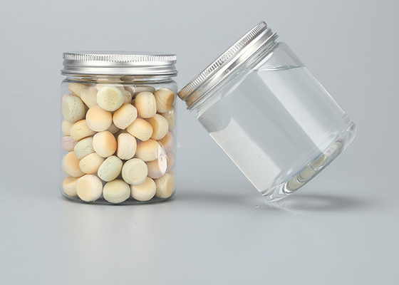 500ml Kaleng Minuman Plastik PET Jar Plastik Dengan Tutup Aluminium