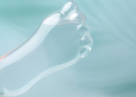 Bentuk Kaki 30ml 60ml Botol Isi Ulang Gantungan Kunci Plastik Dengan Tutup Flip