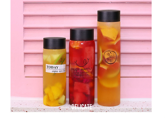 500ml 550ml 600ml Putaran Jus Botol Teh Susu OEM ODM OBM
