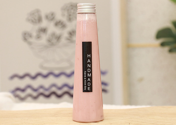 Botol Jus Plastik Minuman Ringan Kerucut Dengan Tutup 7oz 200ml