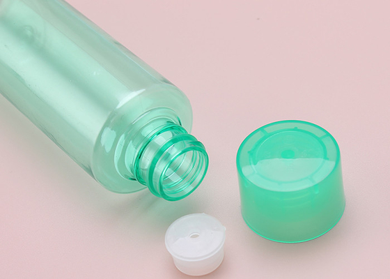 Tutup PP Transparan Hijau 100ml Botol Plastik Dengan Tutup Sekrup ISO9001