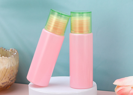 Esensi Kulit 21mm 1 Oz Botol Kosmetik PET Plastik Dengan Flip Top