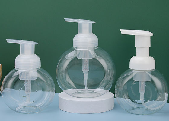 Logo Cetak Botol Pompa busa Permukaan Matte Putih Kemasan Pengiriman untuk Sanitizer Sabun Cair dan Pembersih Tangan Berbuih