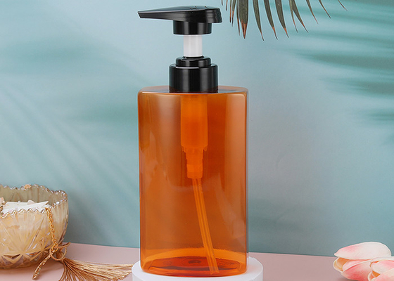 Hand Soap Empty Plastic Lotion Botol Pompa PET 450ml Dengan Pompa Hitam