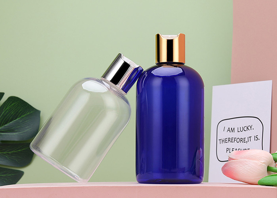 HDPE Collar Plastic Lotion Flasks dengan Label Permukaan Penanganan dan 250ml Kapasitas Botol