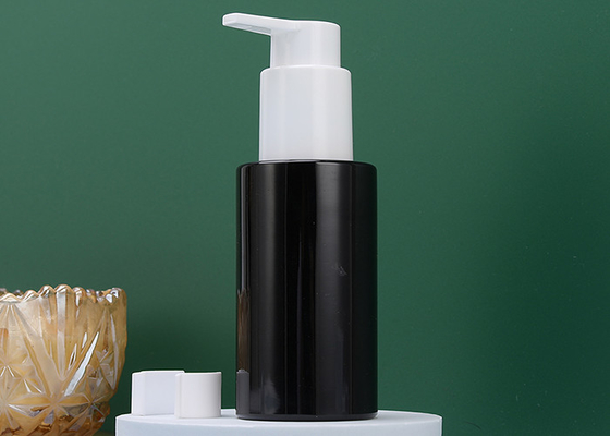 Botol Lotion Plastik PETG 100ml Botol PET Hitam BPA LEAD FREE