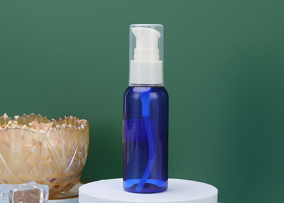 Botol Pompa PET Blue SGS Plastic Lotion 60ml BPA Free