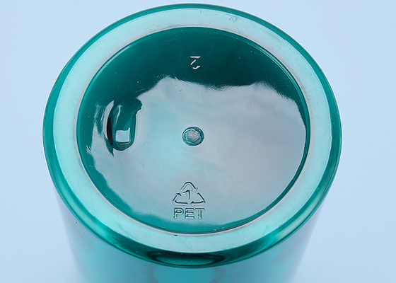 Botol Lotion PET Biru BPA Lateks Gratis Dengan Pompa 81 * 185mm