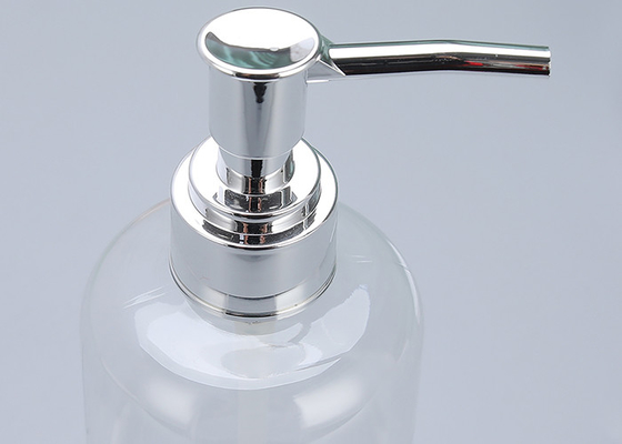 Botol Sampo Kosong dengan Botol Plastik Pompa Stainless Steel untuk Minyak Atsiri, Lotion, dan Sabun Cair