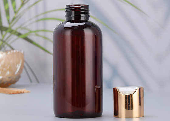 120ML Matte Black Lotion Botol PET 16 Oz Botol Plastik Bulat Boston