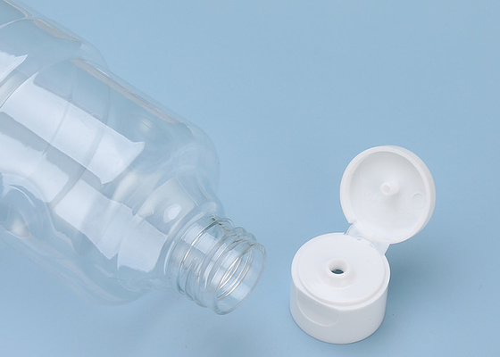 ISO9001 350ml HAPE Clear Plastic Screw Top Bottles BPA Free