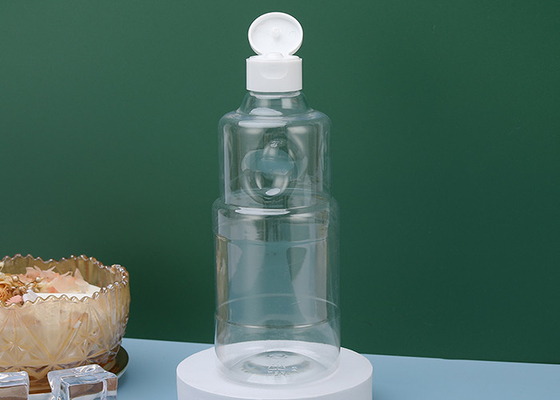 ISO9001 350ml HAPE Clear Plastic Screw Top Bottles BPA Free