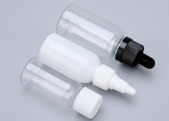 Botol Dropper Plastik Hitam Transparan
