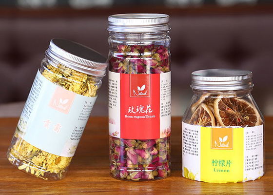 295ML 350ML 380ML Wadah Jar Plastik Penyimpanan Makanan Kering Dengan Tutup