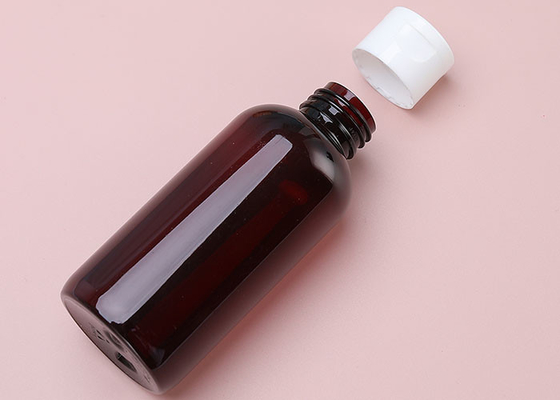 100% BARU RAW PE Botol PET Amber Dengan Flip Top Cap Untuk Toner