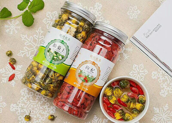 295ML 350ML 380ML Wadah Jar Plastik Penyimpanan Makanan Kering Dengan Tutup
