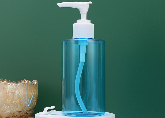 SGS Plastic Hand Sanitizer Botol PET Bulat 200ml Dengan Pompa Lotion Putih