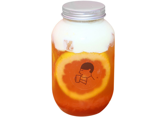 500ml Aluminium Cap Botol Teh Susu 7,8 * 14cm Botol Jus Persegi