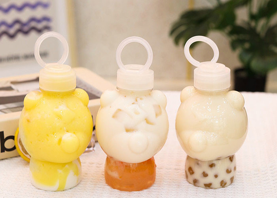 Tarik Cincin Penutup Botol Teh Susu 400ml Botol Jus yang Dapat Diremas