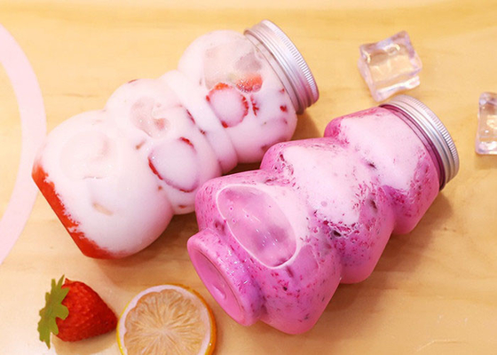 100% BPA Gratis 12 Oz Jus Botol Teh Susu Dengan Tutup Tahan Retak