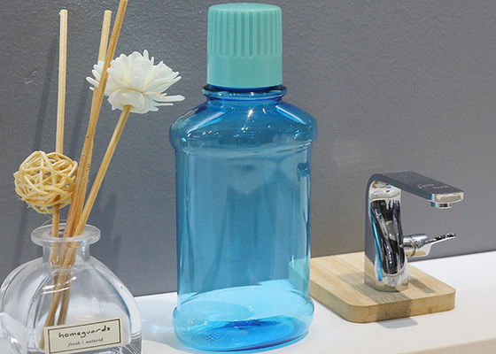Botol Obat Kumur Plastik Kosong BPA Gratis 250ml Dengan Tutup
