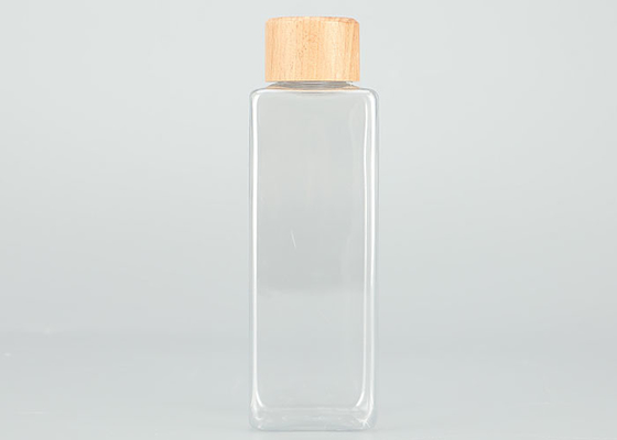 Botol Sekrup Plastik 200ml Anti Bocor Dengan Tutup Bambu