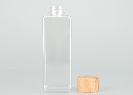 Botol Sekrup Plastik 200ml Anti Bocor Dengan Tutup Bambu