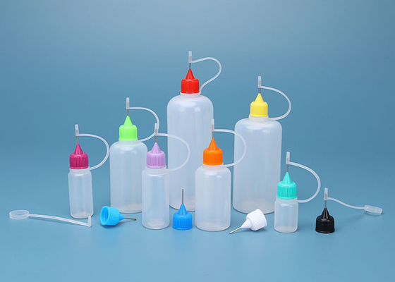 PE Steel Needle TIP Botol Penetes Plastik, E-liquids, Semua Botol Cairan 50ml 100ml 120ml