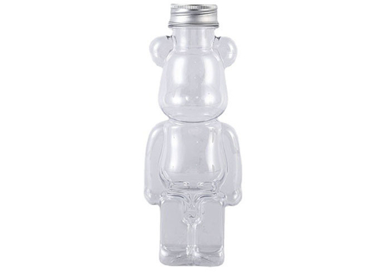 350ml 400ml 500ml 700ml Jual Panas Disesuaikan Pet Plastik Bentuk Beruang Botol Jus Untuk Minuman Dengan Tutup Dan Tali