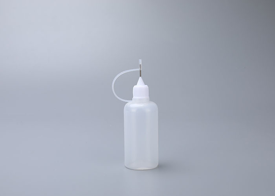 50ml Botol Cairan Pencuci Plastik yang Dapat Diremas Dapat Digunakan Kembali Dengan Penetes Jarum Baja