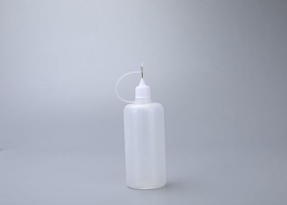 50ml Botol Cairan Pencuci Plastik yang Dapat Diremas Dapat Digunakan Kembali Dengan Penetes Jarum Baja