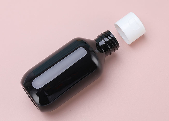 Botol Lotion PET Amber Flip Top Cap 120ml Untuk Krim Toner Kosmetik