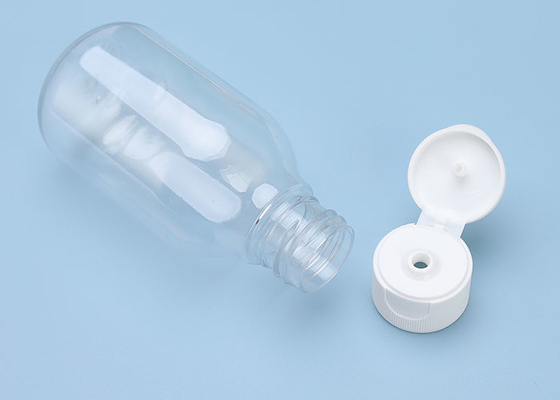 100ml Botol Plastik Transparan Kosong Dengan Flip Top Cap