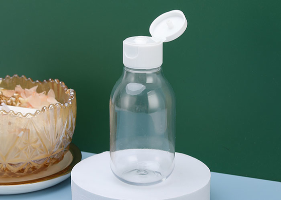 100ml Botol Plastik Transparan Kosong Dengan Flip Top Cap