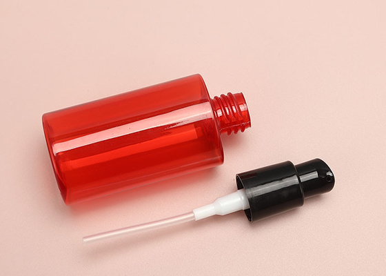 60ml 150ml Botol Pompa Plastik Merah Kosong Untuk Pengeluaran Lotion Shampoo