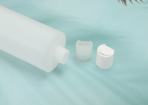 Botol Isi Ulang Plastik PP Dengan Tutup Cakram Tekan Putih Bening