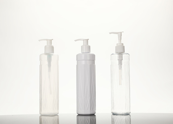 Botol Pompa PET Plastik 300ml Kustom Untuk Shampoo Kosmetik