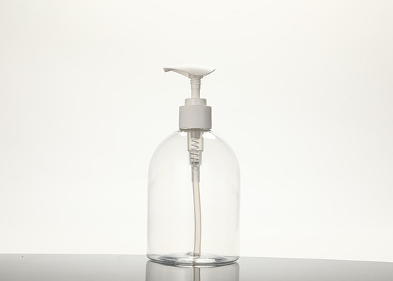 Putih kosong 50ml Semprot Plastik Boston Pump Bulat Botol Kosmetik Pet Untuk Kemasan Kosmetik