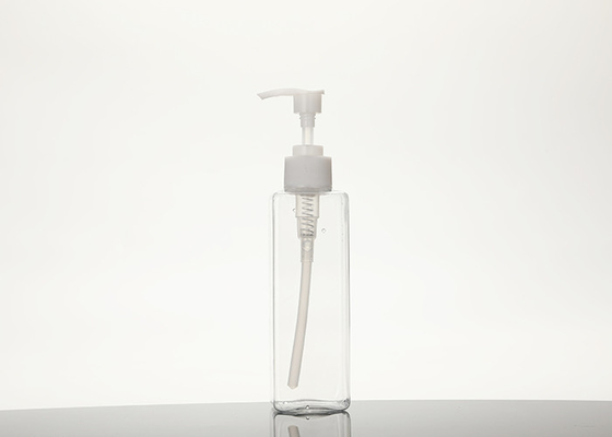 300ml Botol Pompa Plastik Persegi Isi Ulang Dengan Lockdown Leak Proof