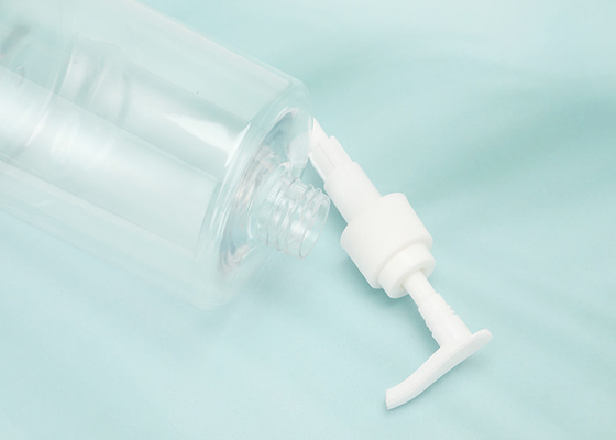 Pembersih Tangan Bahu Datar Botol Pompa PET 500ml Dengan Tutup