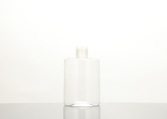 16oz Botol Plastik Bahu Datar Transparan Untuk Pembersih Tangan Gel Mandi