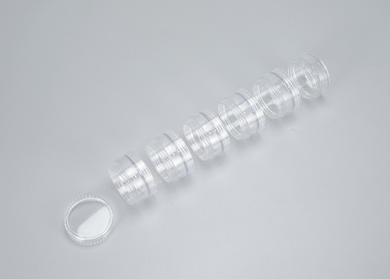 Putih 5ml 10ml 15ml 30ml 50ml Pengisi Ulang Pengisi Perawatan Kulit Kontainer Plastik Bulat Botol Kosmetik